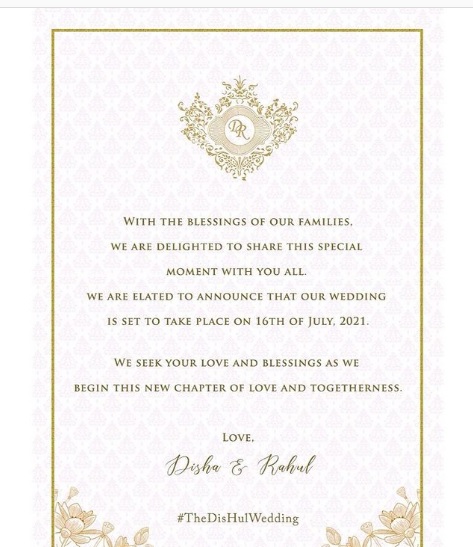 wedding card