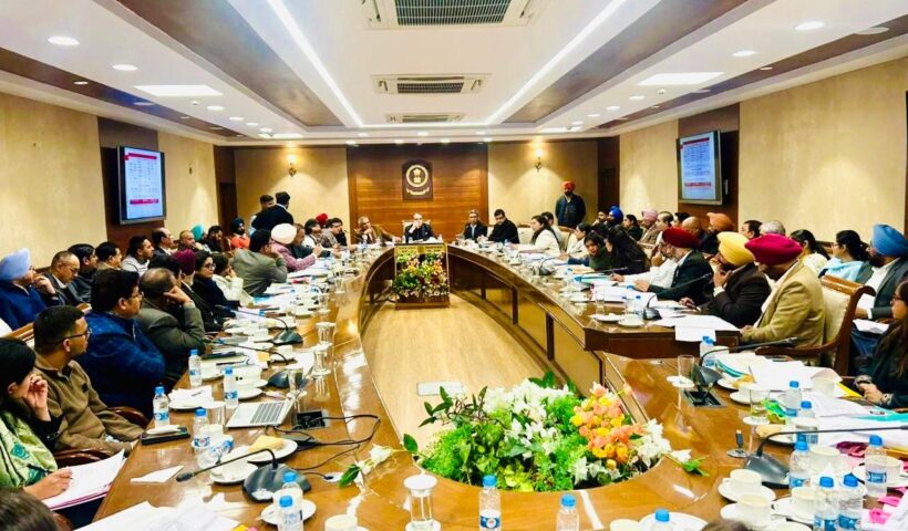 Minister Arora takes stock of all Local Government works with Municipal Commissioners, ADCs of Urban Development & EOs of Improvement Trusts