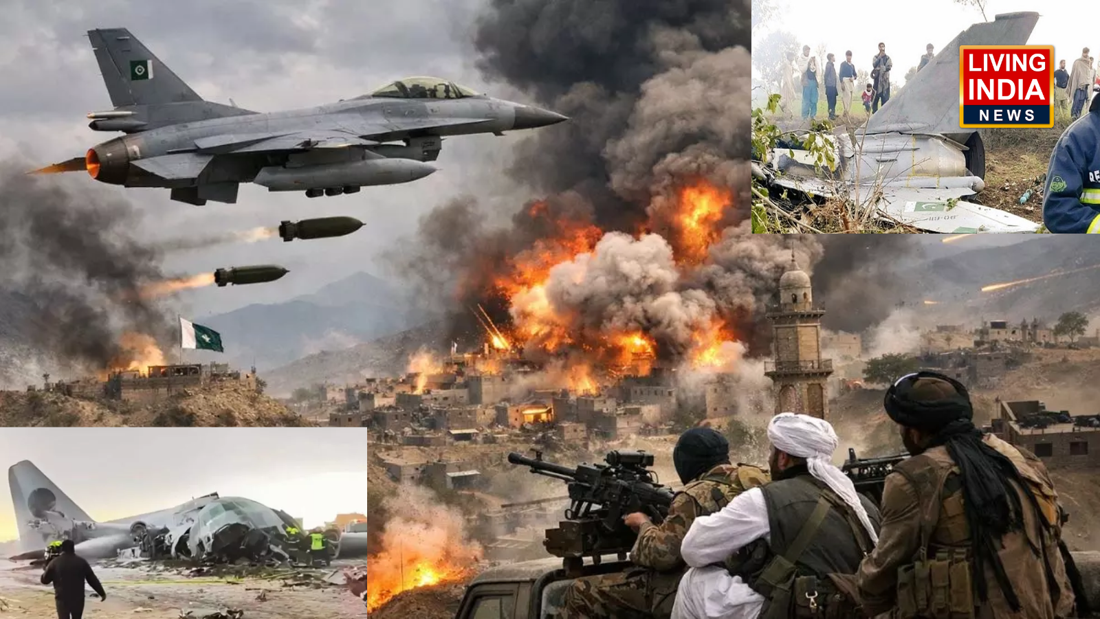 Afghanistan-Pakistan Attack: पाक-अफ़गानिस्तान के युद्ध के बीच पाकिस्तान का विमान क्रैश, पायलट बनाया बंदी, पाकिस्तान का इंकार