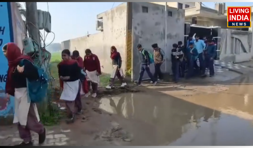 Dirty water accumulates