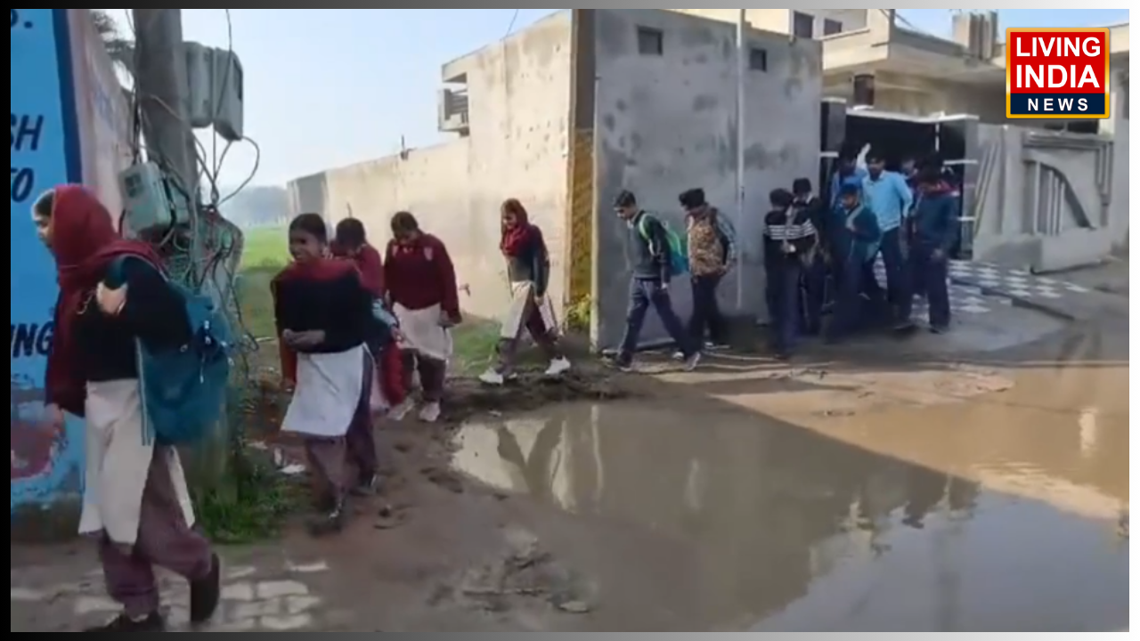 Dirty water accumulates