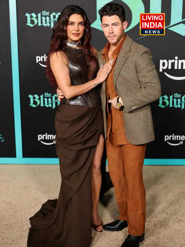 Nick Jonas Kiss Priyanka Chopra Jonas At The Bluff Premiere In LA
