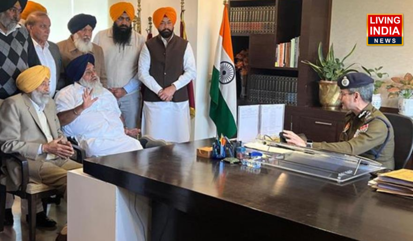 SAD Sukhbir Badal Meet DGP: शिअद अध्यक्ष सुखबीर सिंह बादल पंहुचे डीजीपी कार्यालय: बोले- 328 स्वरूप मामले में गिरफ्तारी देने आया हूं, परिवार को परेशान न करो