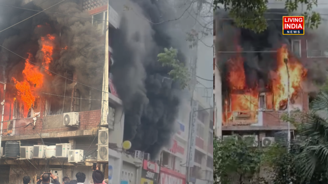 Chandigarh Fire: चंड़ीगढ़ के सेक्टर-22 मोबाइल मार्केट में आग लगने से मचा हडकंप