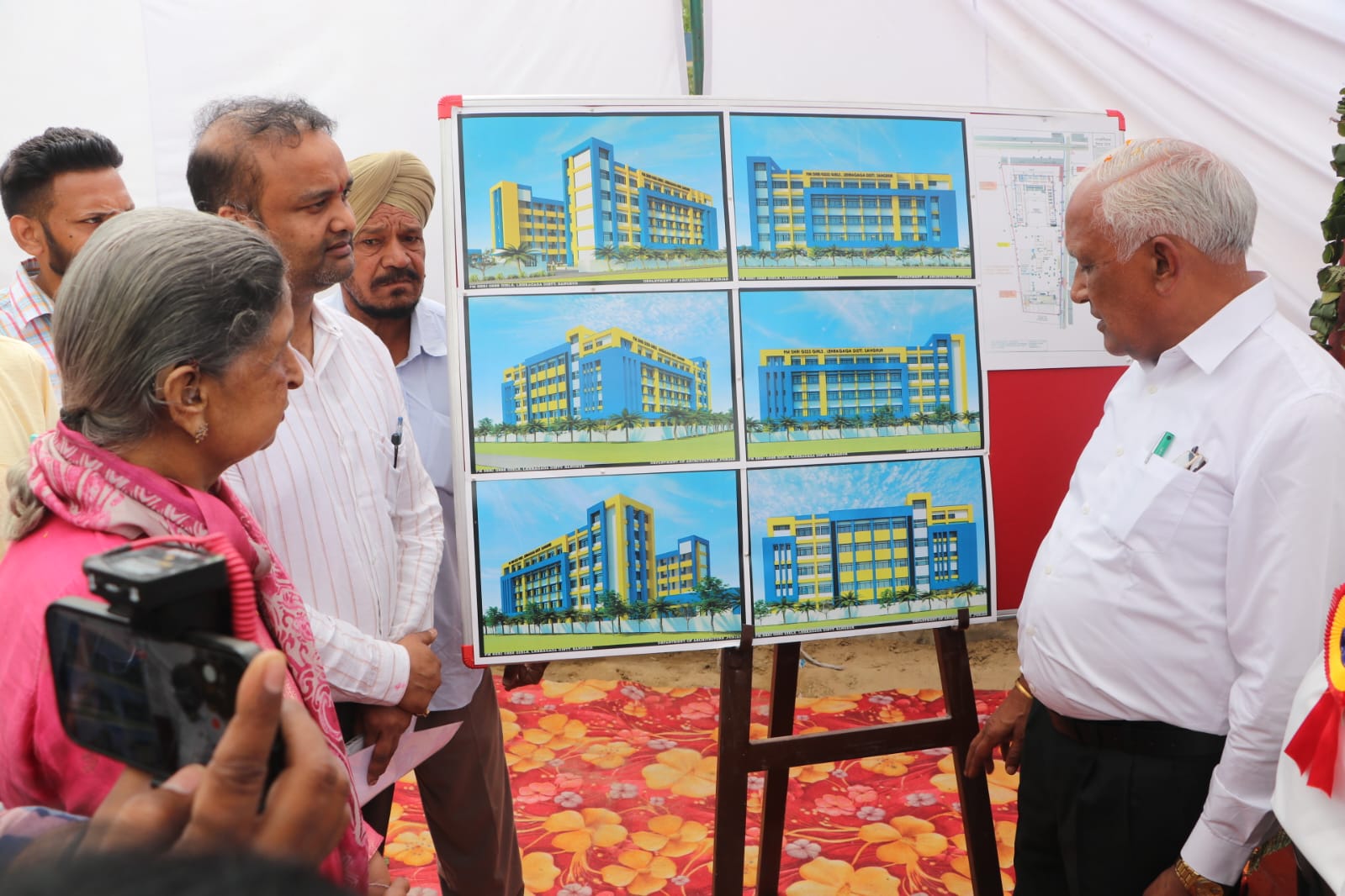 BARINDER KUMAR GOYAL LAYS FOUNDATION STONE FOR NEW BUILDING OF GOVT SENIOR SECONDARY SCHOOL