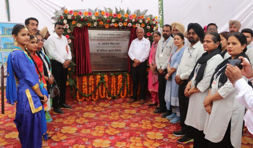 ਬਰਿੰਦਰ ਕੁਮਾਰ ਗੋਇਲ ਨੇ ਸਰਕਾਰੀ ਸੀਨੀਅਰ ਸੈਕੰਡਰੀ ਸਕੂਲ , ਲਹਿਰਾਗਾਗਾ ਦੀ ਨਵੀਂ ਇਮਾਰਤ ਦਾ ਨੀਂਹ ਪੱਥਰ ਰੱਖਿਆ