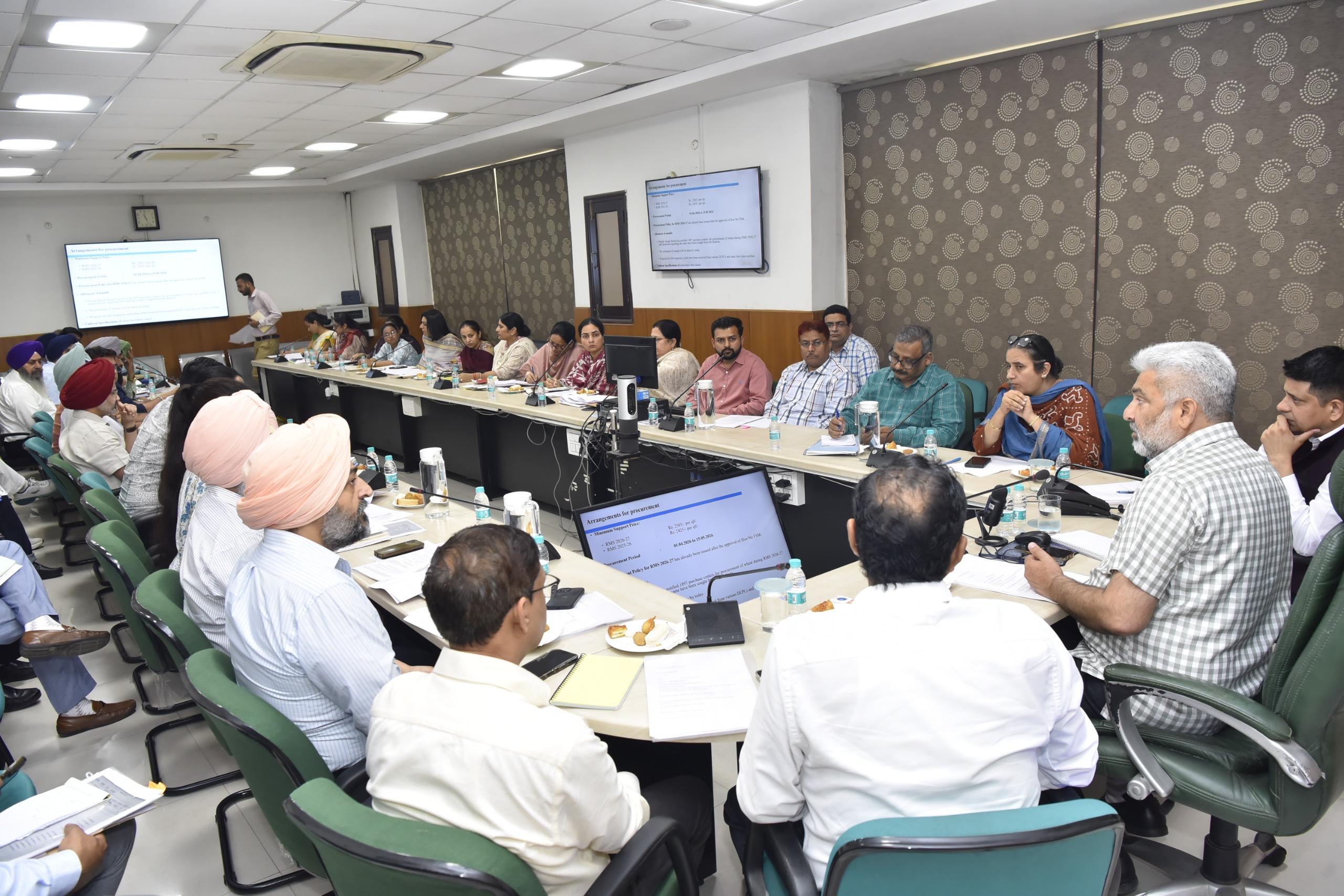 All arrangements in place by Food, Civil Supplies & Consumer Affairs Department for Wheat procurement season commencing from April 1