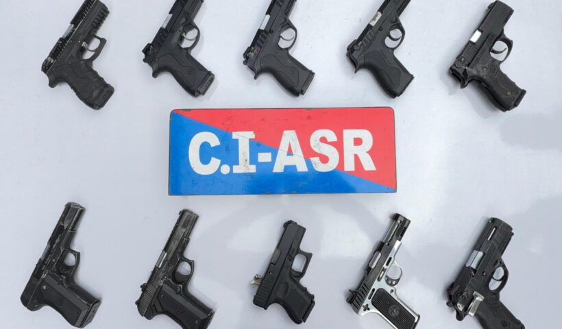 TWO LINKED TO CROSS-BORDER ILLEGAL ARMS SMUGGLING MODULE HELD IN AMRISTAR; 10 SOPHISTICATED PISTOLS RECOVERED