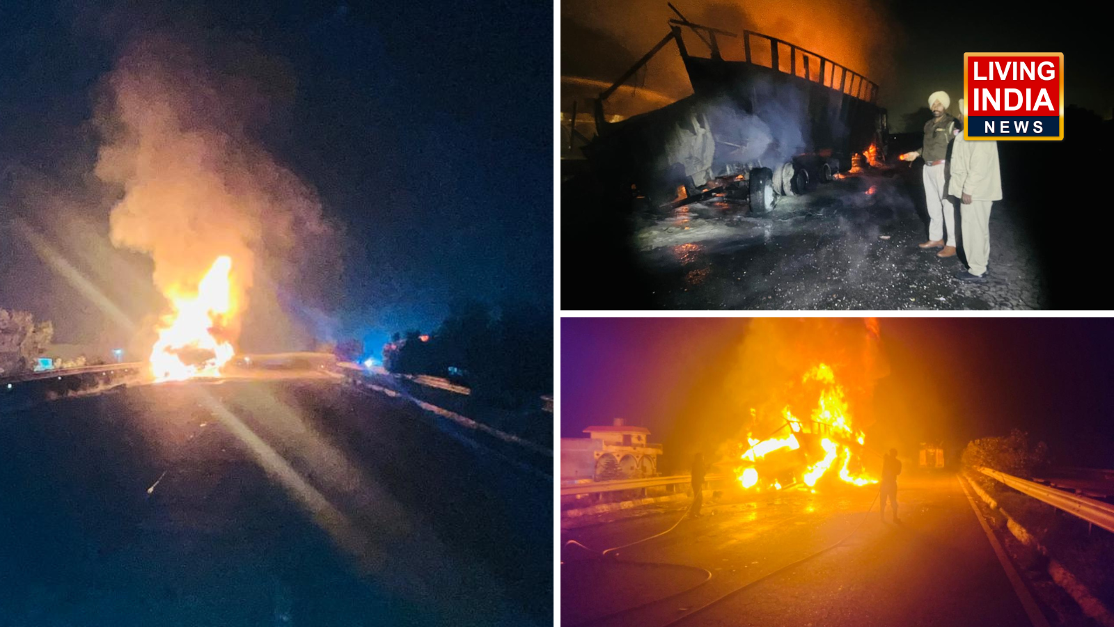 Phillaur Guraya Truck Fire: फिल्लौर गुराया नेशनल हाईवे पर ट्रक में लगी आग, पांच घंटे बाद 8 से 10 फायर ब्रिगेड की गाड़ियों ने पाया गया काबू