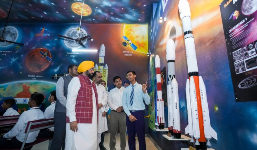 CM Mann interacts with students in Adampur