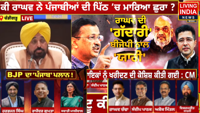 CM Maan on Raghav Chadha: बीजेपी की पंजाब के साथ बिल्कुल नहीं बनती- मुख्यमंत्री भगवंत मान ने कहा- पंजाब के साथ विश्वासघात