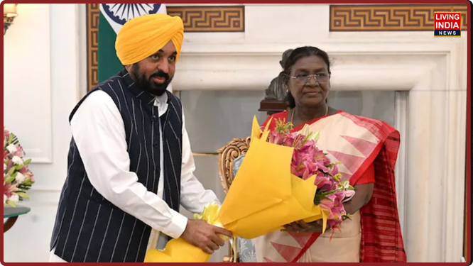 ਮੁੱਖ ਮੰਤਰੀ ਭਗਵੰਤ ਸਿੰਘ ਮਾਨ ਨੇ ਰਾਸ਼ਟਰਪਤੀ ਤੋਂ ਮਿਲਣ ਦਾ ਸਮਾਂ ਮੰਗਿਆ। ਦੱਸ ਦੇਈਏ ਕਿ ਮੁੱਖ ਮੰਤਰੀ ਭਗਵੰਤ ਸਿੰਘ ਮਾਨ ਪੰਜਾਬ ਦੇ ਵਿਧਾਇਕਾ