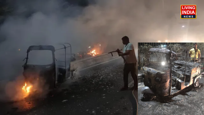 Gurugram Auto Fire: गुरुग्राम में सीएनजी ऑटो में अचानक आग लगने से ड्राइवर की जलकर दर्दनाक मौत 