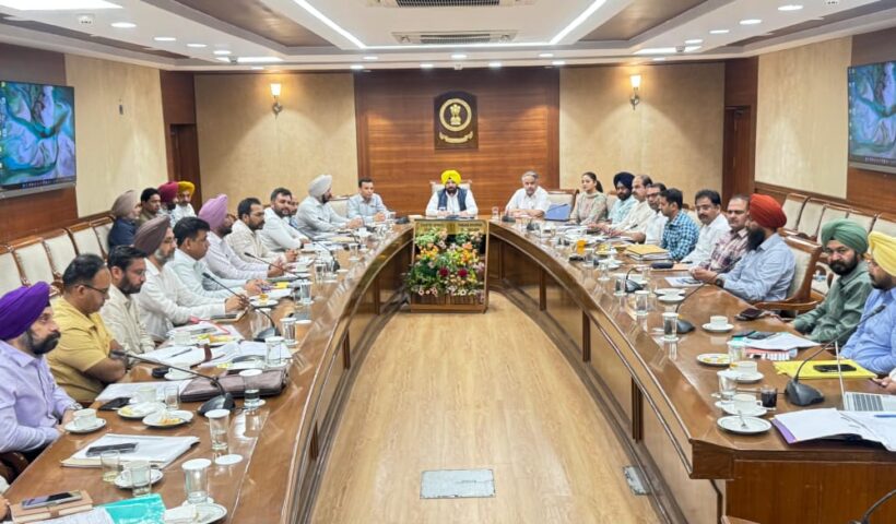 Harbhajan Singh ETO holds review meeting on progress of roads being constructed by PWD