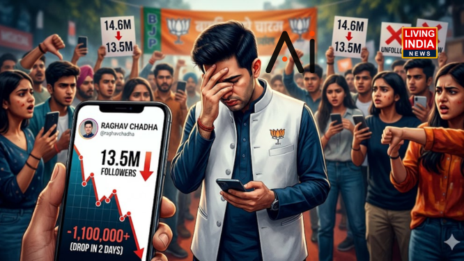Raghav Chadha Unfollowed: आम आदमी पार्टी के छोडने के बाद बीजेपी में जाने से राघव चड्ढा को सोशल मीडिया में 10 लाख लोगों ने किया आनफॉलो