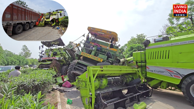 Sangrur Accident: संगरूर में भयानक सड़क हादसा: राजस्थान नंबर के ट्रेलर ने 3 कंबाइन मशीनों को मारी टक्कर, ट्रक ड्राइवर गिरफ्तार