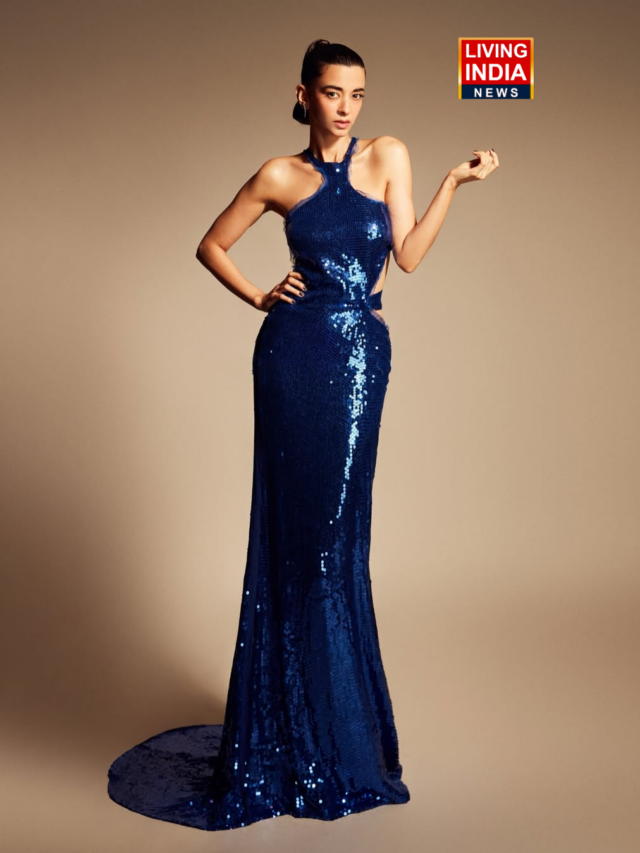 Hrithik Roshan’s girlfriend Saba Azad arrives at an event in blue bold and hot dress