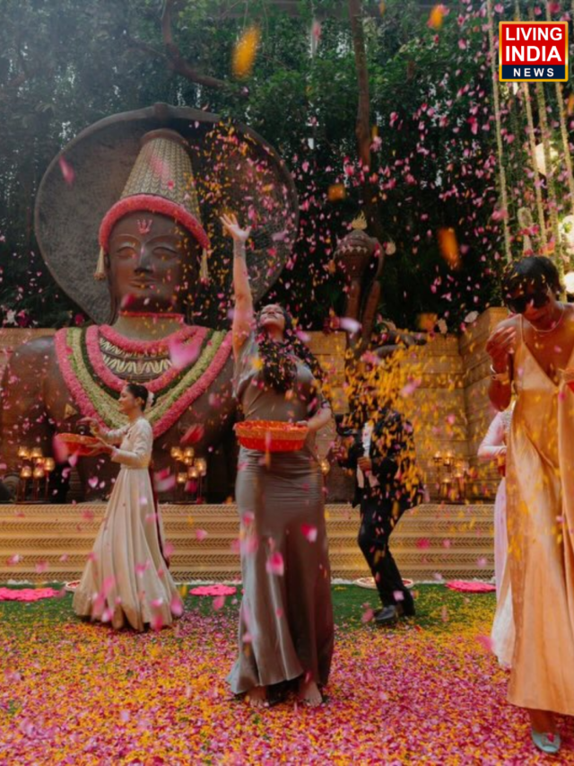 Rihanna visits ambani’s house & performs puja.