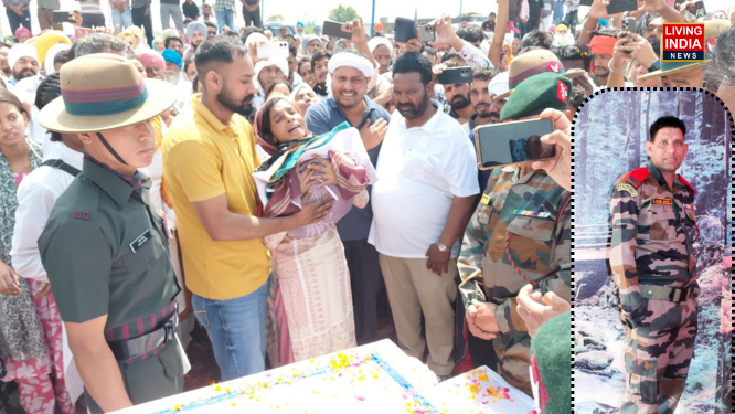 Ferozepur Martyred Soldier: फिरोजपुर के गाव में पंहुचा मणिपुर में तैनात शहीद सिपाही का शव, शोक में परिवार