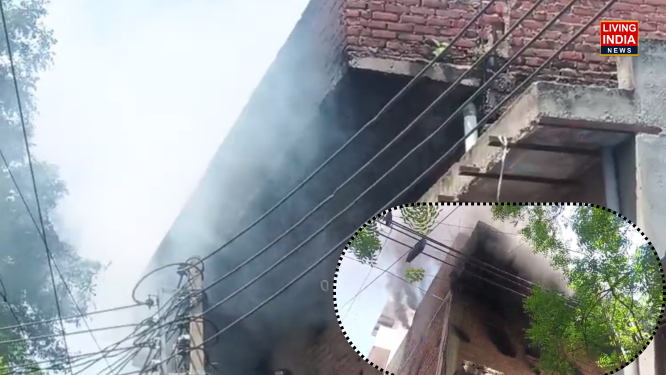 Gurugram Fire: गुरूग्राम की बस्ती में आग का तांडव, सेनेटरी गोदाम में लाखों रुपए का सामान स्वाहा