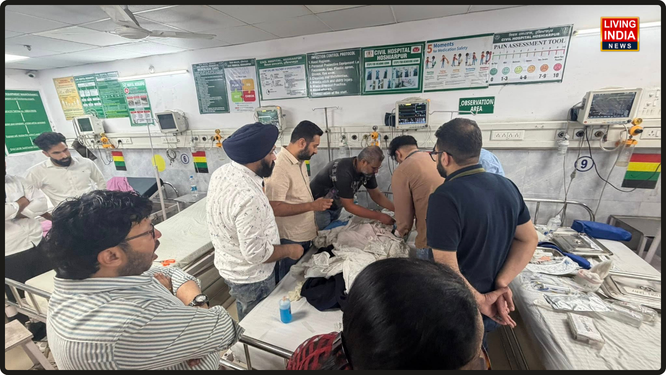 ਹੁਸ਼ਿਆਰਪੁਰ ਦੇ ਹਲਕਾ ਚੱਬੇਵਾਲ ਦੇ ਅਧੀਨ ਆਉਂਦੇ ਪਿੰਡ ਚੱਕ ਸਮਾਣਾ ਕੁੱਲੀਆ ਵਿੱਚ ਵਾਪਰਿਆ ਇੱਕ ਭਿਆਨਕ ਹਾਦਸਾ ਉਸ ਵੇਲੇ ਸੁਖਦ ਅੰਤ ਵਿੱਚ ਬਦਲ ਗਿਆ