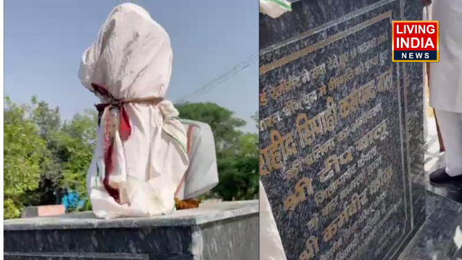 Kalayat: कलायतमें 1962 के युद्ध नायक शहीद करमचंद की प्रतिमा खंडित, ग्रामीणों में भारी आक्रोश