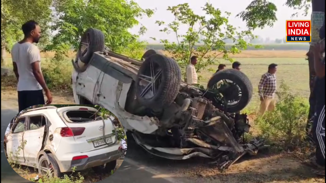 Nokdar Accident: नोकदार के शाहकोट में तेज रफ्तार कार सड़क किनारे पलटी, ब्रेक फेल होने से हुआ हादसा