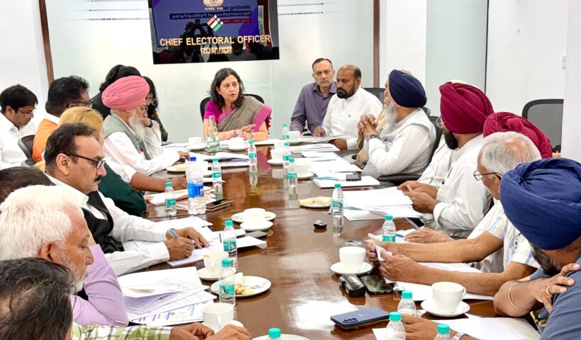 CEO ANINDITA MITRA URGES REGISTERED AND RECOGNISED POLITICAL PARTIES TO APPOINT BLAs, INFORMATION REGARDING SIR SHARED DURING MEETING WITH POLITICAL PARTIES