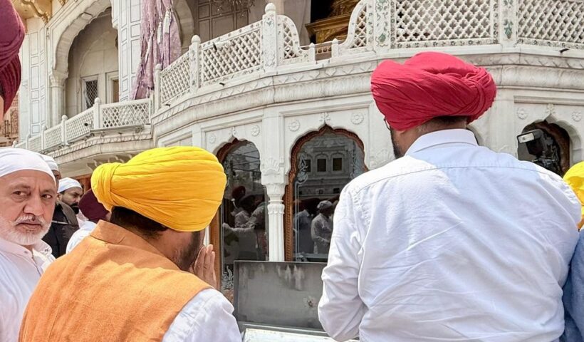 CM Mann pays obeisance at Sri Harmandir Sahib, thanks Almighty for strength to enact historic anti-sacrilege law