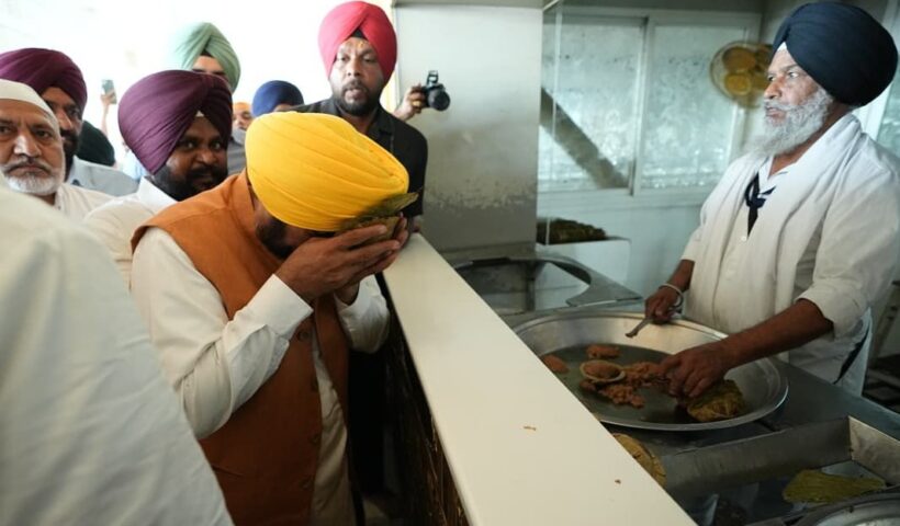 CM Mann pays obeisance at Sri Harmandir Sahib, thanks Almighty for strength to enact historic anti-sacrilege law
