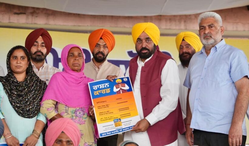 Objective of ‘Meri Rasoi Yojna’ is to reduce kitchen expenses of poor families & improve nutrition: CM Bhagwant Singh Mann