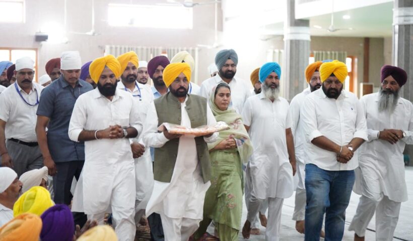 पंजाब के मुख्यमंत्री ने गुरुद्वारा जोतीसर साहिब में माथा टेका, बेअदबी के खिलाफ सख्त कानून बनाने का बल बख्शने के लिए ईश्वर का शुक्रिया अदा किया