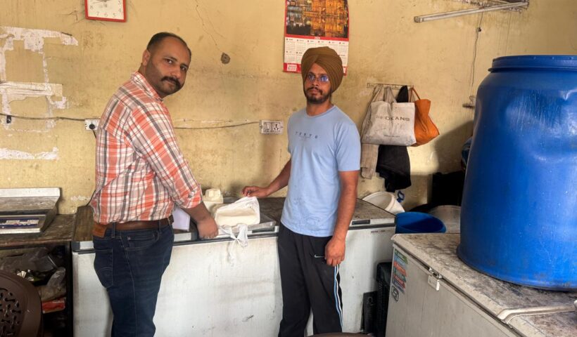AFTER MILK SAMPLING DRIVE, TWO-DAY LONG STATEWIDE PANEER SAMPLING DRIVE CONDUCTED IN PUNJAB; 211 SAMPLES COLLECTED