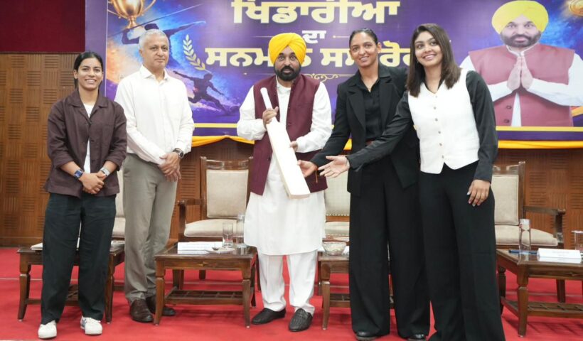 Punjab’s athletes have made Tricolour proud across world; CM Bhagwant Singh Mann honours them with awards
