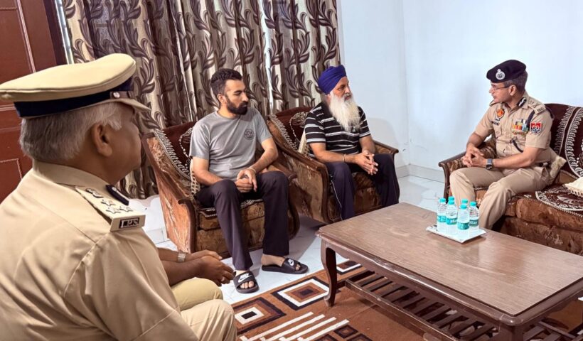 Director General of Police (DGP) Punjab Gaurav Yadav on Saturday, visited the residence of Martyr Assistant Sub-Inspector