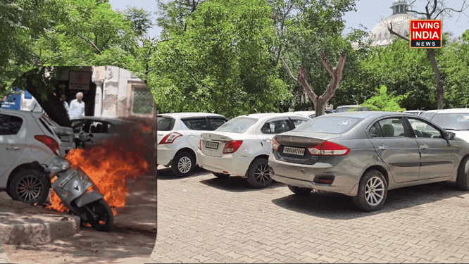 Faridkot Parking Fire: फरीदकोट कोर्ट परिसर की पार्किंग में खड़े वाहन में अचानक लगी आग, तेज धूप गर्मी हो सकता है कारण ?