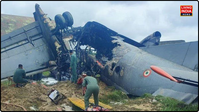 ਭਾਰਤੀ ਵਾਯੂ ਸੈਨਾ (IAF) ਦਾ ਇੱਕ ਮਾਲਵਾਹਕ ਜਹਾਜ਼ AN-32 ਅਸਾਮ ਦੇ ਜੋਰਹਾਟ ਵਿੱਚ ਲੈਂਡਿੰਗ ਦੌਰਾਨ ਹਾਦਸੇ ਦਾ ਸ਼ਿਕਾਰ ਹੋ ਗਿਆ। ਵਾਯੂ ਸੈਨਾ