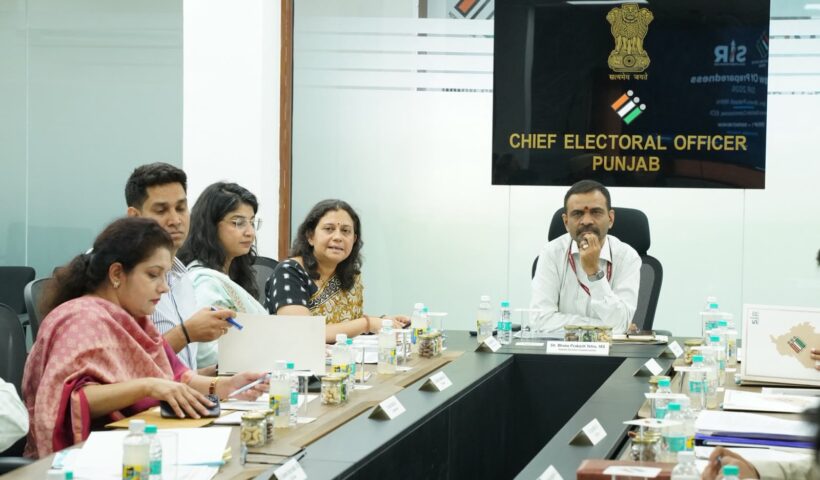 House-to-House Enumeration for Special Intensive Revision (SIR) 2026 to Begin from 25 June in Punjab