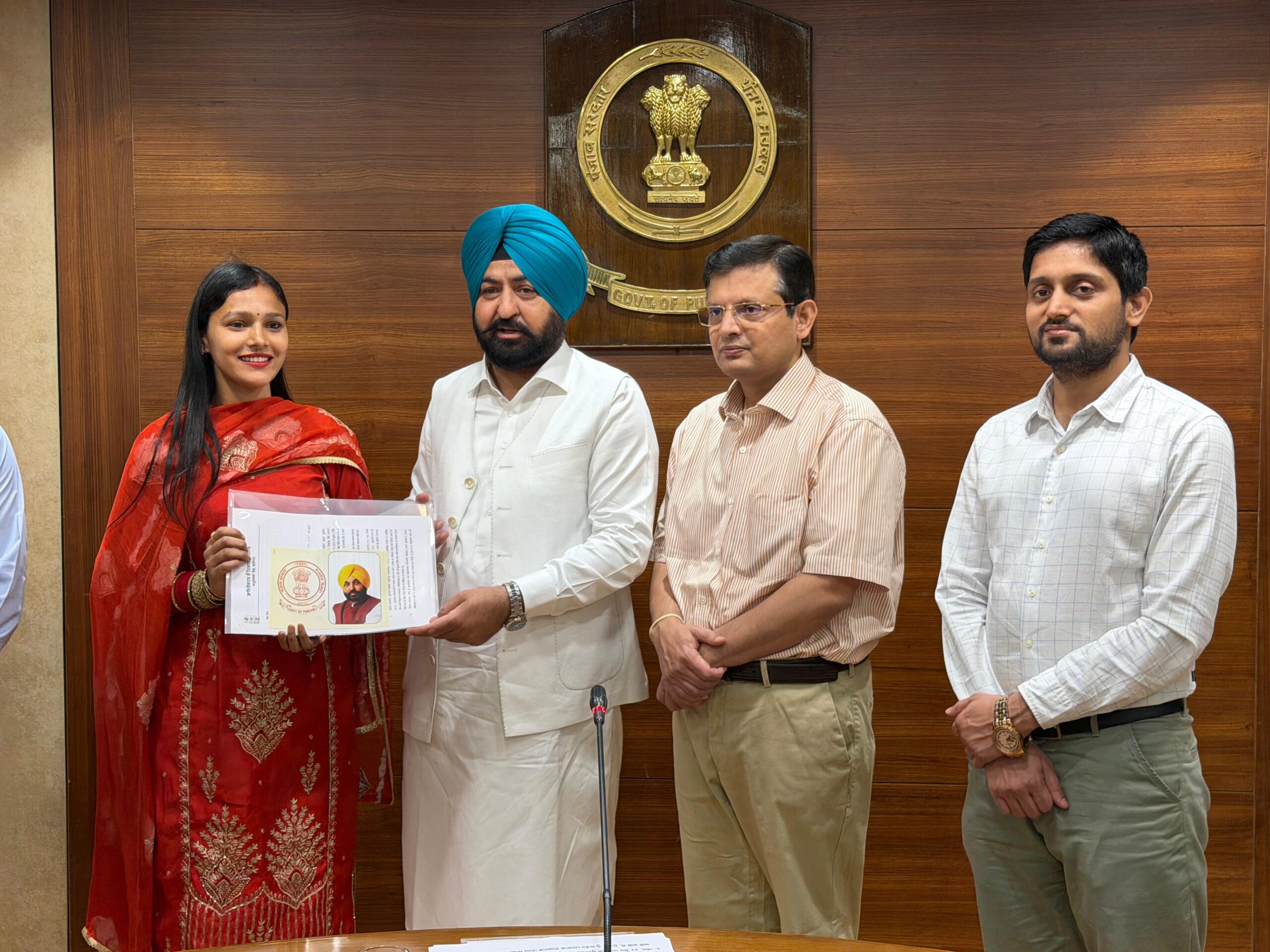 MINISTER HANDS OVER APPOINTMENT LETTERS