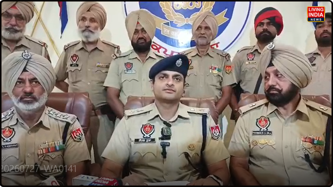 ਕਪੂਰਥਲਾ ਪੁਲਿਸ ਵੱਲੋਂ ਨਸ਼ਾ ਤਸਕਰੀ ਵਿਰੁੱਧ ਵਿੱਢੀ ਮੁਹਿੰਮ ਤਹਿਤ ਇੱਕ ਵੱਡੀ ਸਫ਼ਲਤਾ ਹਾਸਲ ਕਰਦਿਆਂ 1.035 ਕਿੱਲੋਗ੍ਰਾਮ (1 ਕਿੱਲੋ 35 ਗ੍ਰਾਮ) ਹੈਰੋਇਨ