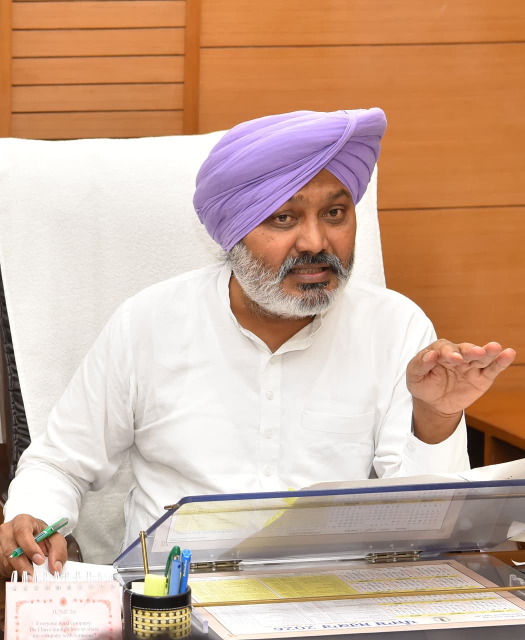 Punjab Finance Minister Advocate Harpal Singh Cheema has officially approved comprehensive administrative proposals