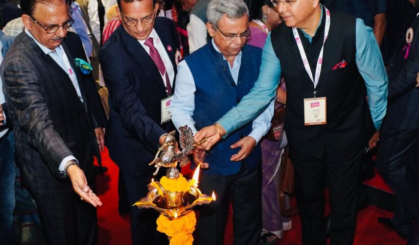 Pitching Punjab as a preferred investment destination at four-day Bharat Tex 2026 at Bharat Mandapam