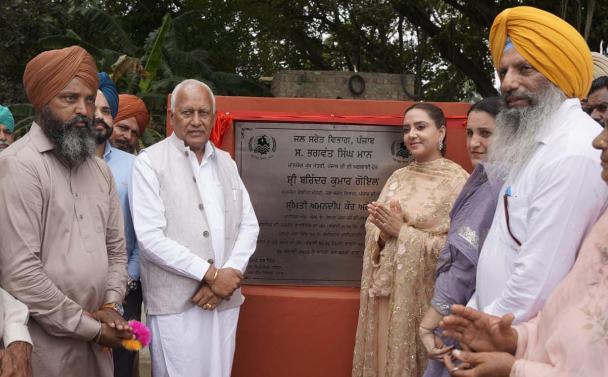 Punjab Water Resources Minister Barinder Kumar Goyal today dedicated irrigation projects worth Rs.105.49 crore