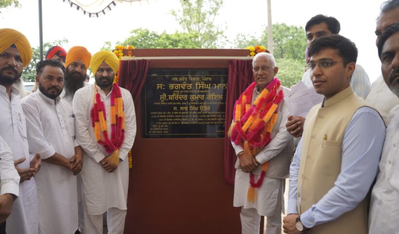 Punjab Water Resources Minister Barinder Kumar Goyal on Thursday inaugurated two canal projects worth over
