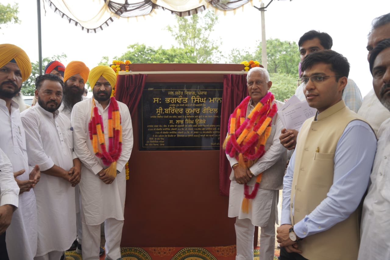 Punjab Water Resources Minister Barinder Kumar Goyal on Thursday inaugurated two canal projects worth over