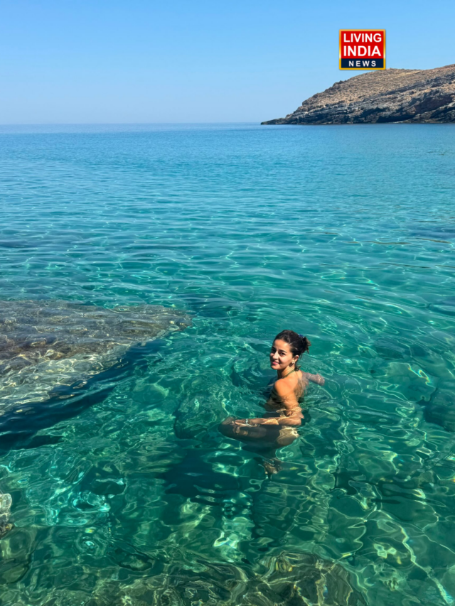 Ananya Panday, currently vacationing in Greece, strikes stunning poses in a bikini,