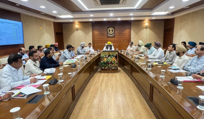 Punjab Public Works Minister S. Harbhajan Singh ETO, while reviewing the progress of road development works across