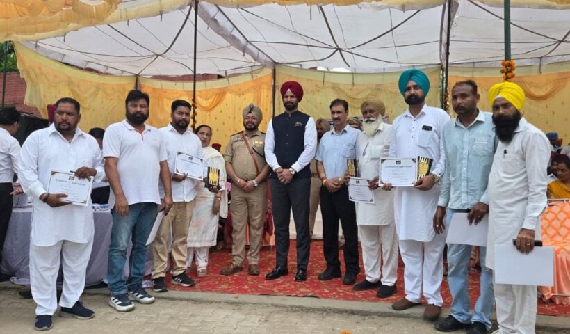 The Bhagwant Mann government felicitated members of Village and Ward Defence Committees for their contribution