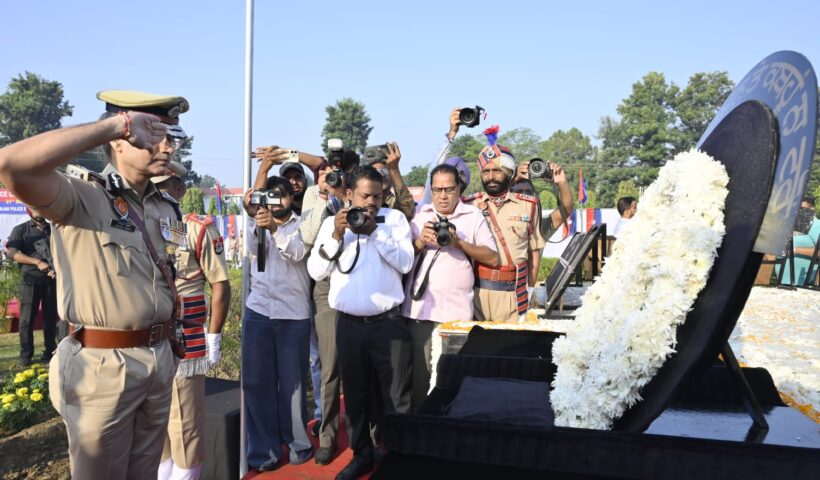 POLICE COMMEMORATION DAY OBSERVED AT PAP HQs; DGP GAURAV YADAV PAYS GLOWING TRIBUTES TO POLICE MARTYRS
