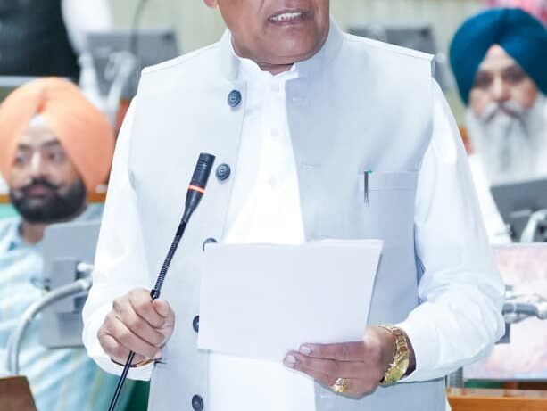 Punjab Water Resources Minister Barinder Kumar Goyal on Friday informed the Punjab Vidhan Sabha that the